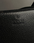 “GUCCI” 90’s structured box leather handbag