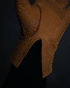“Yves Saint Laurent” 80’s-90’s Hand-stitched peccary leather gloves