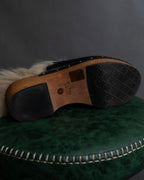 "GUCCI" Horsebit design Princetown heeled loafers