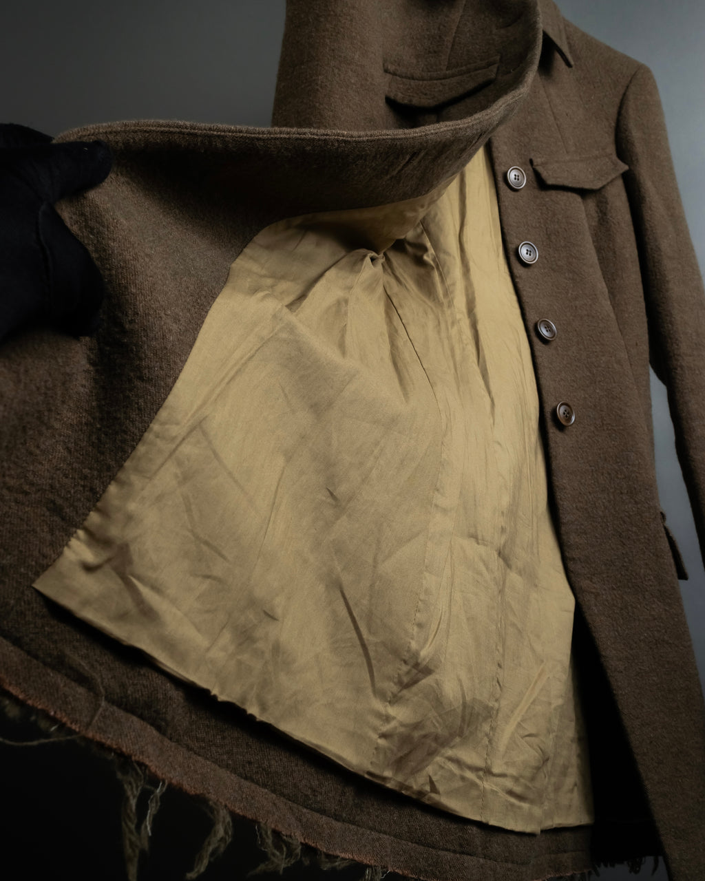 "SPORTSMAX" Carving flap design mid-length coat