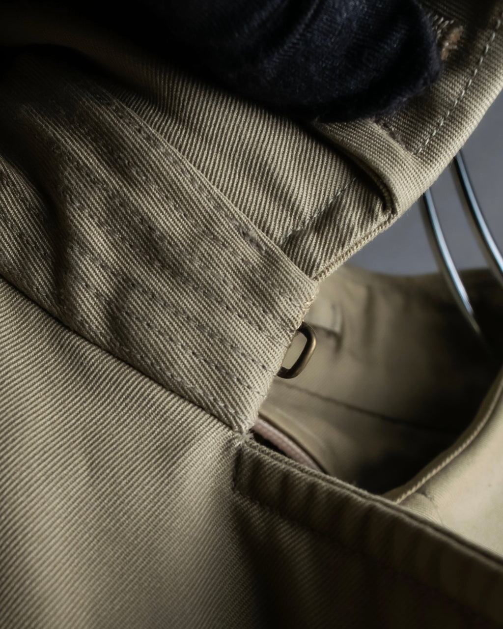 "BURBERRYS" Military detail long trench coat