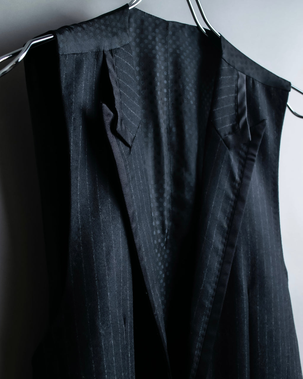 "DOLCE & GABBANA" Pattern switching peak lapel gilet