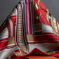 "HERMES" Carre 90 volt et pirouette silk scarf