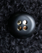 "Valentino Garavani" Fur collar boucle wool mid-length coat