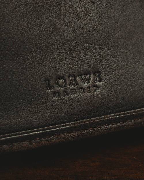 "LOEWE" 80's-90's Classic leather bifold wallet