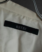 "GUCCI" Flap pocket design band collar shirt jacket