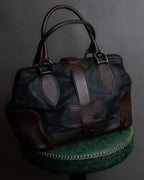 "BALENCIAGA" Circle lock design leather doctor bag