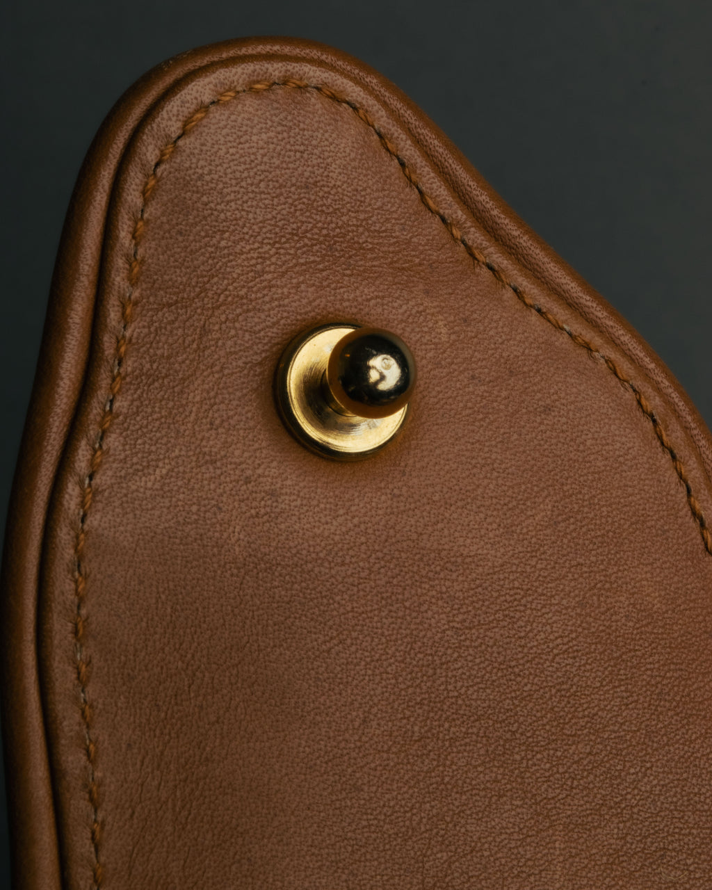 "GUCCI" 70's-80's Micro GG monogram canvas shoulder bag with stirrup hardware