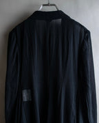 "COMME des GARCONS" 99SS sheer drape docking detail tailored jacket