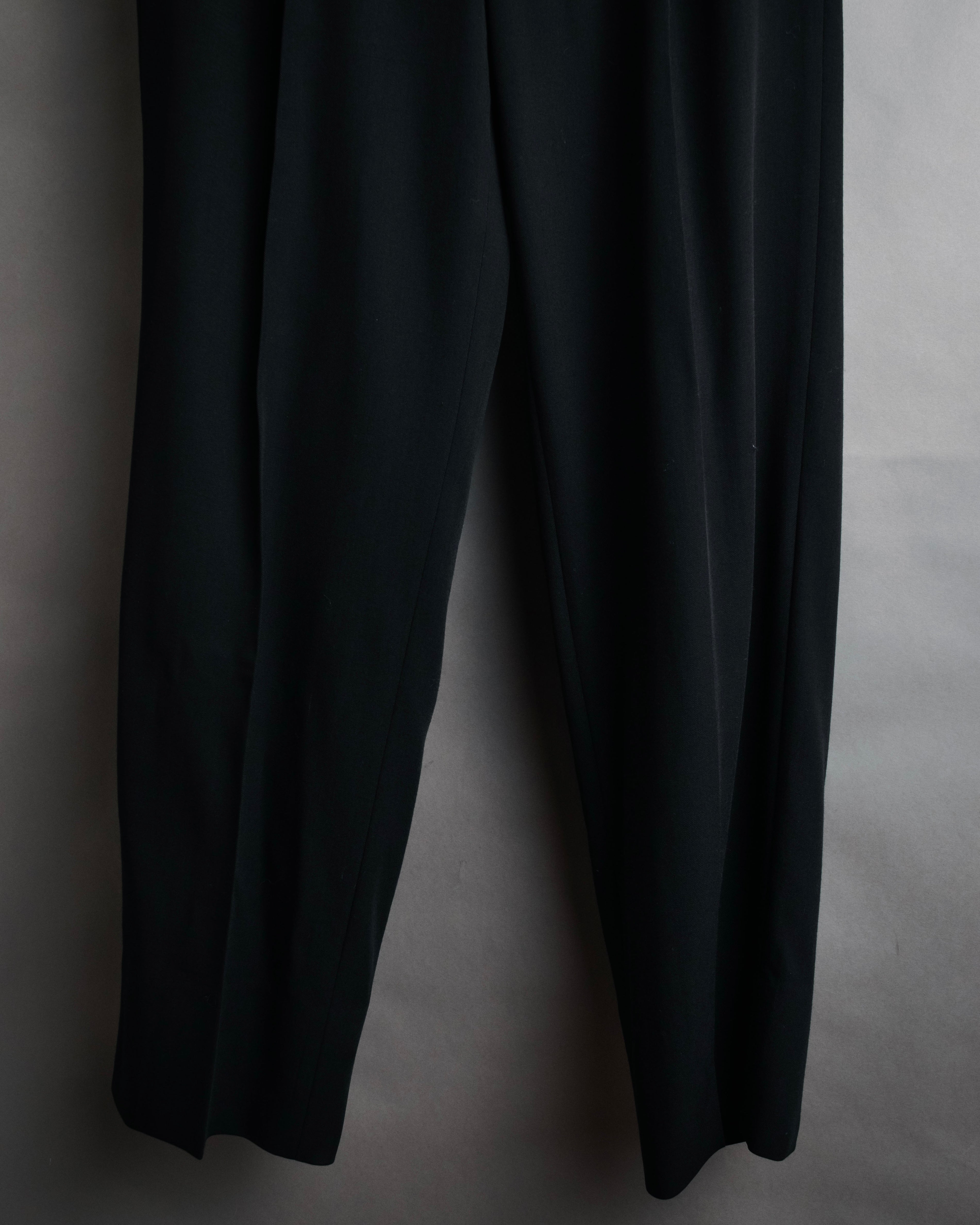 “GAULTIER objet HOMME” 90’s Two tuck wide trousers
