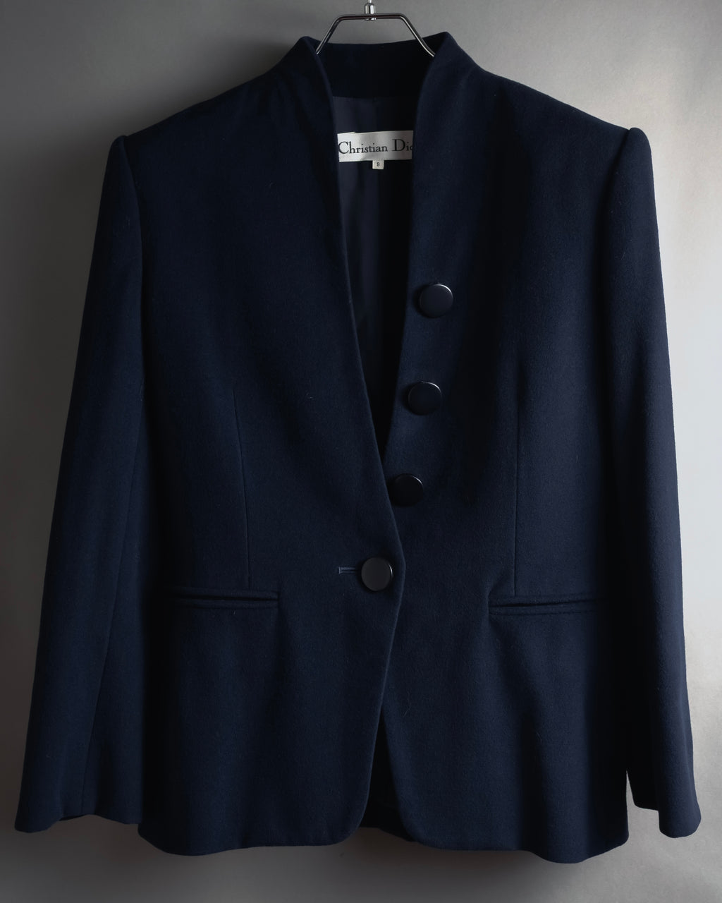 "Christian Dior" 90’s Stand-up collar shaped jacket