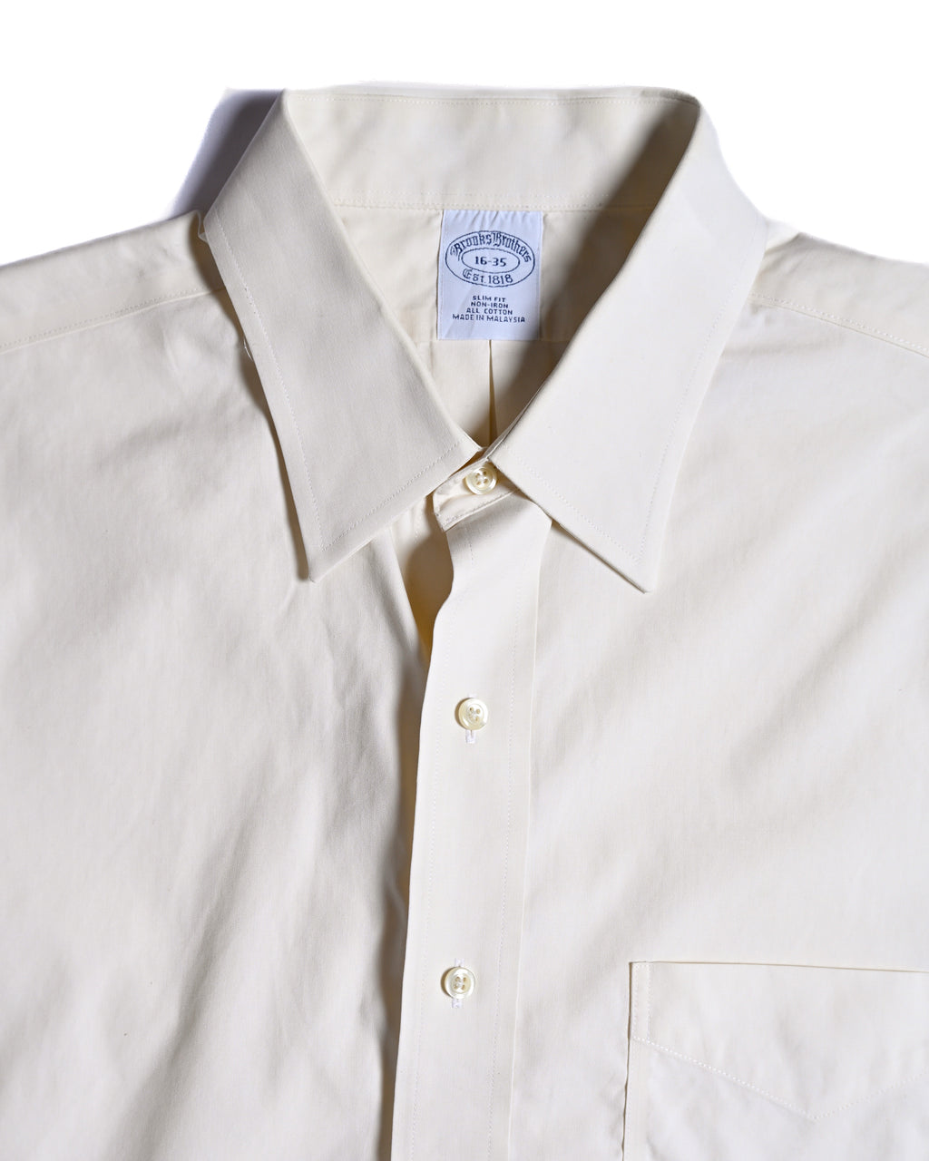 Brooks Brothers/ Cotton Dress Shirt Cream