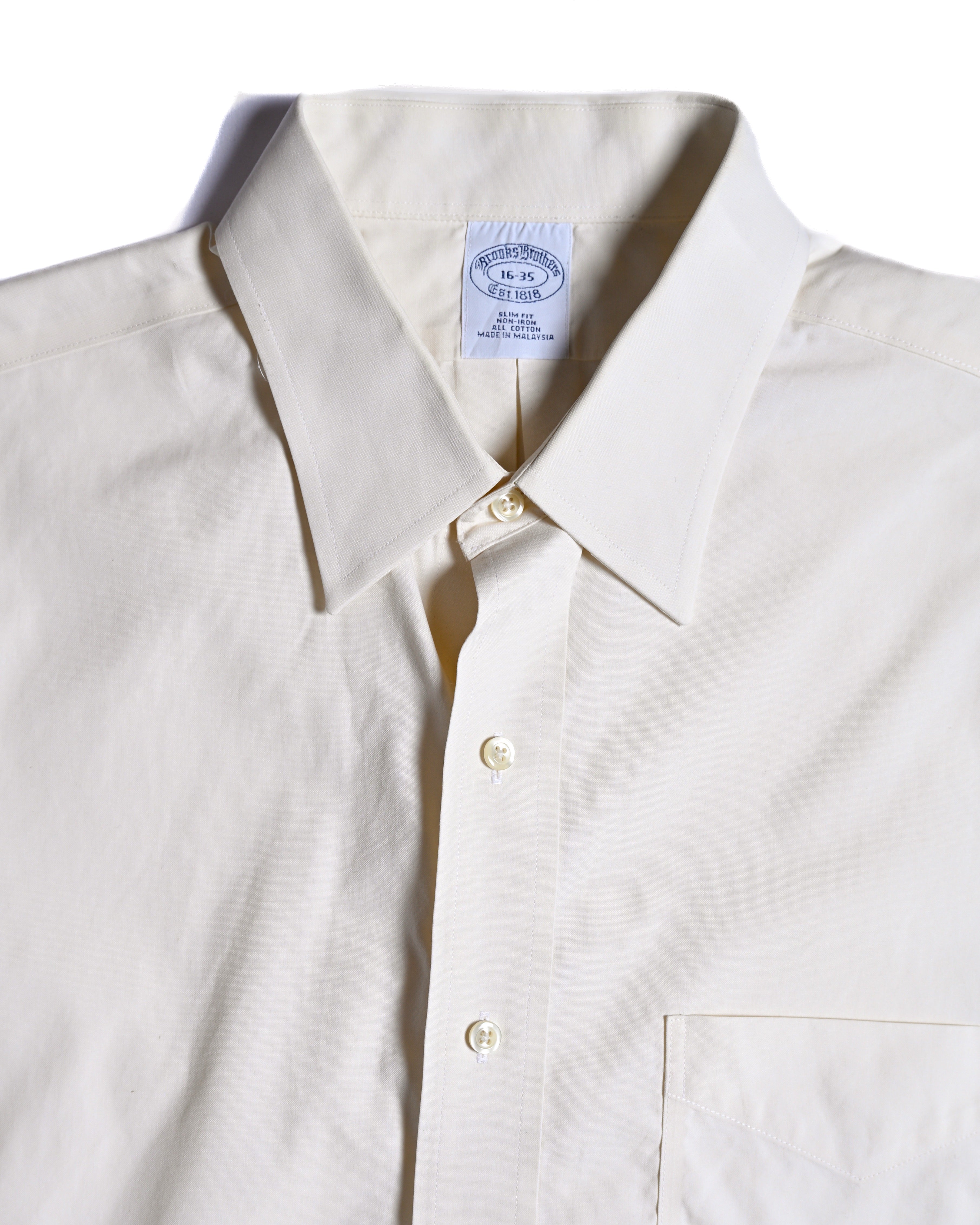 Brooks Brothers/ Cotton Dress Shirt Cream