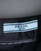 "PRADA" 100% silk pleated skirt