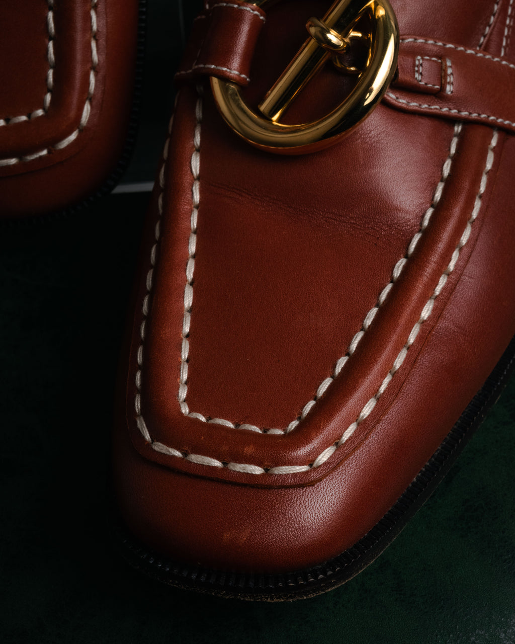 “HERMES” 90’s-00’s Chaine d’ancre hardware loafers