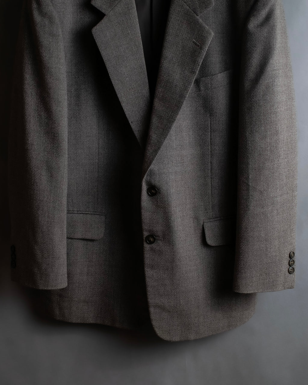 "Vintage heathered wool tailored jacket"
