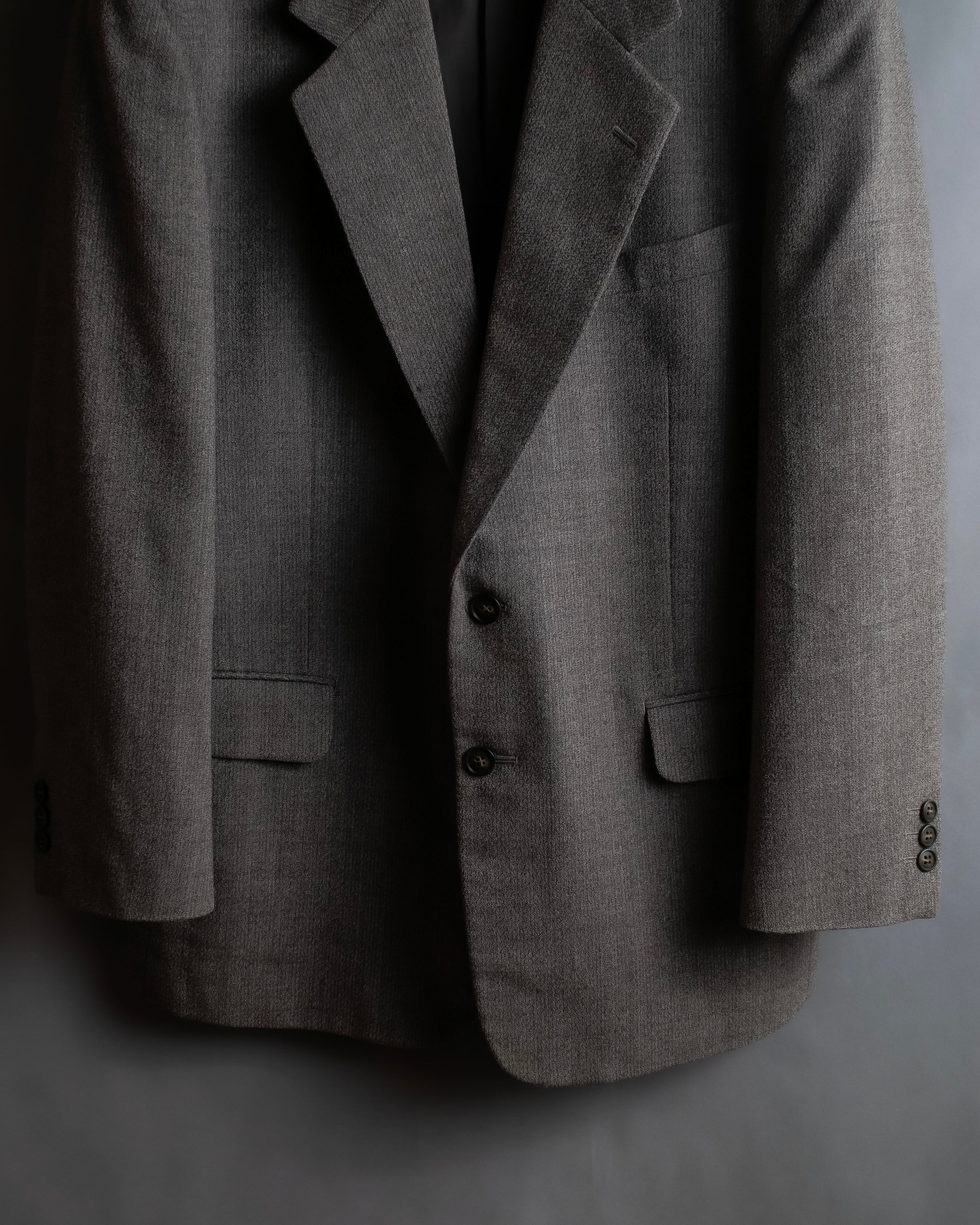 "Vintage heathered wool tailored jacket"