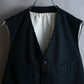 Vintage no collar 6 button tailored vest