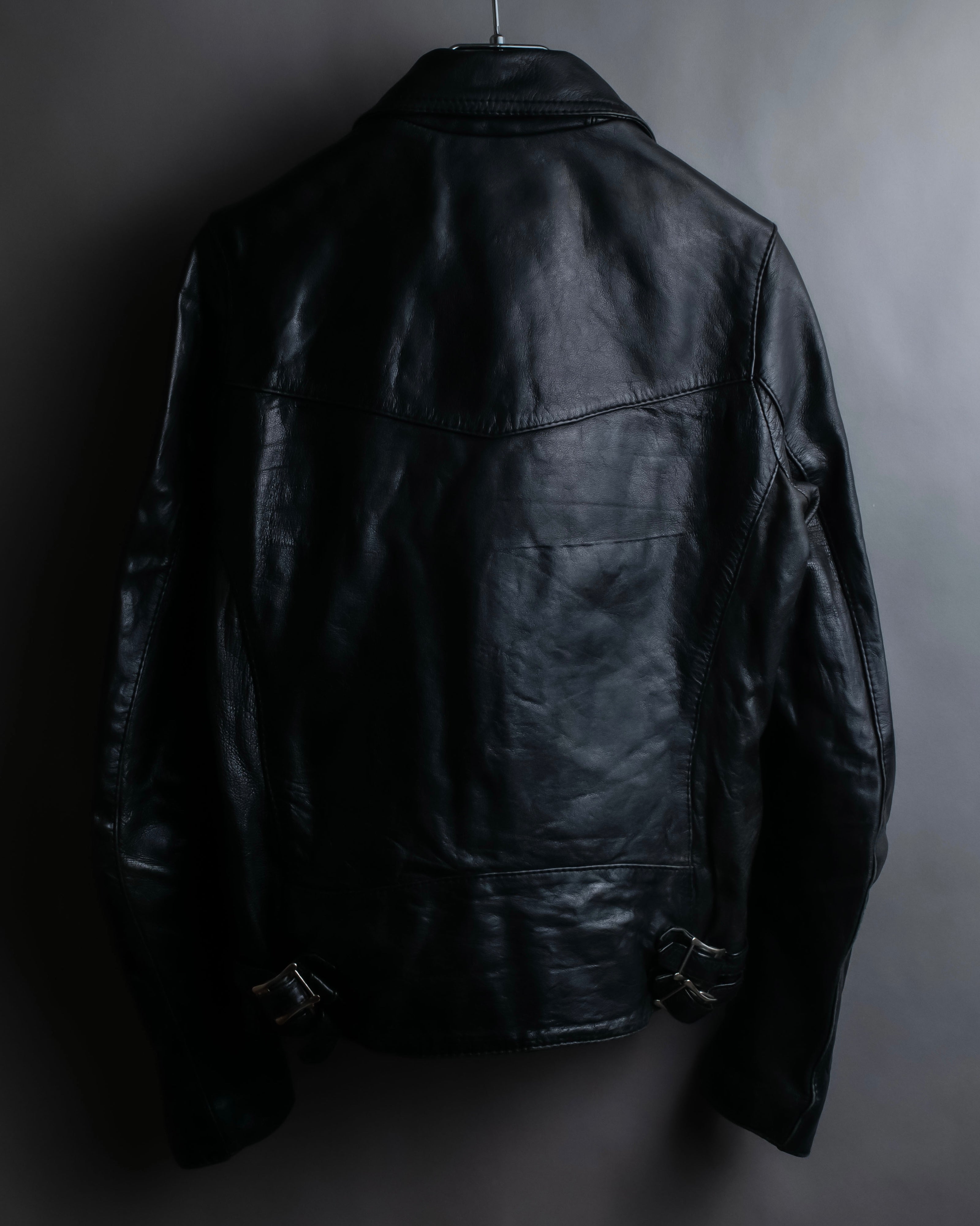 "HYSTERIC GLAMOUR" Lamb leather double riders jacket