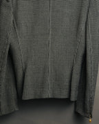 "Christian Dior" 80's-90's Wool-blend houndstooth jacket