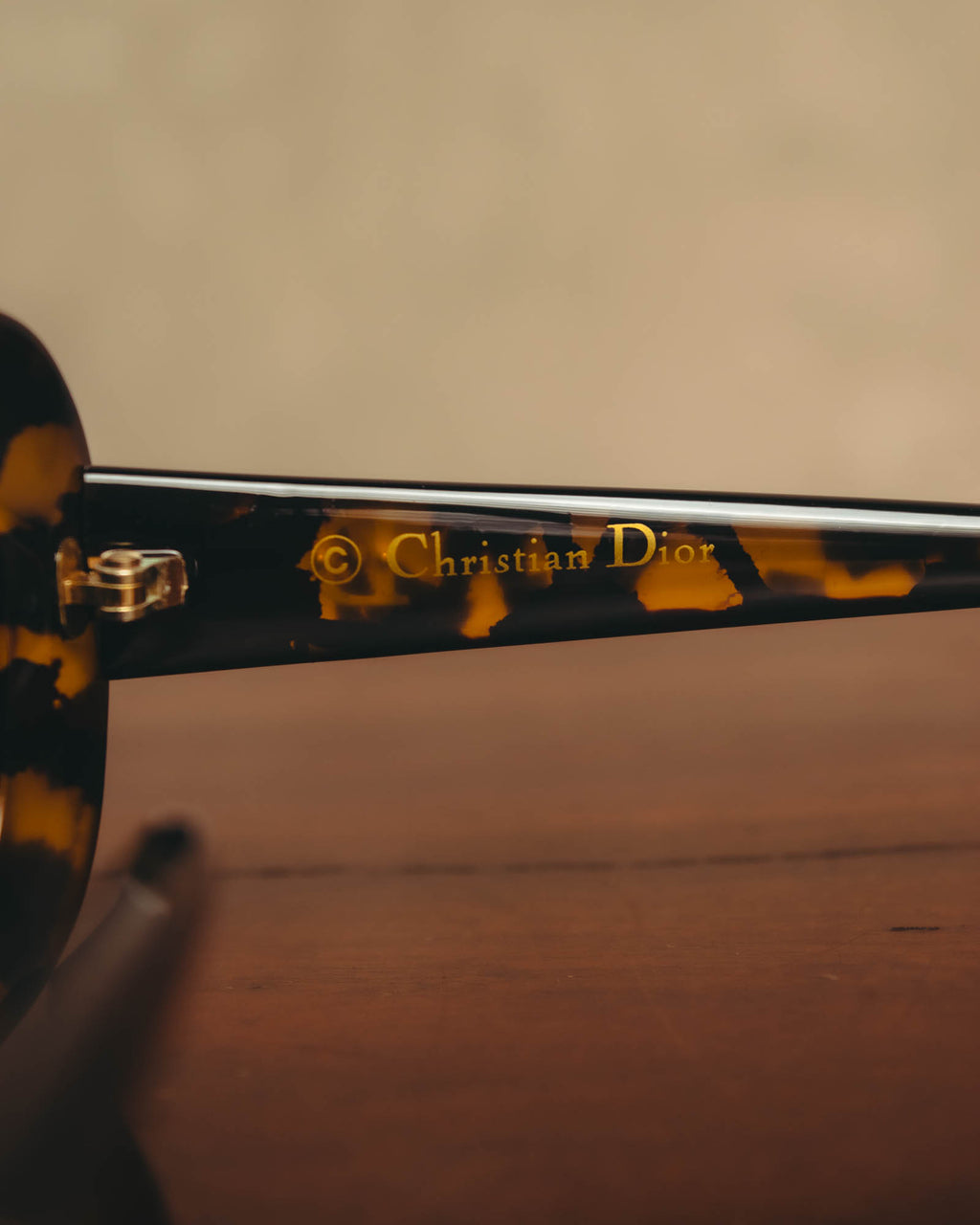 -SPECIAL- "Christian Dior" 90's Tortoiseshell oversized square sunglasses