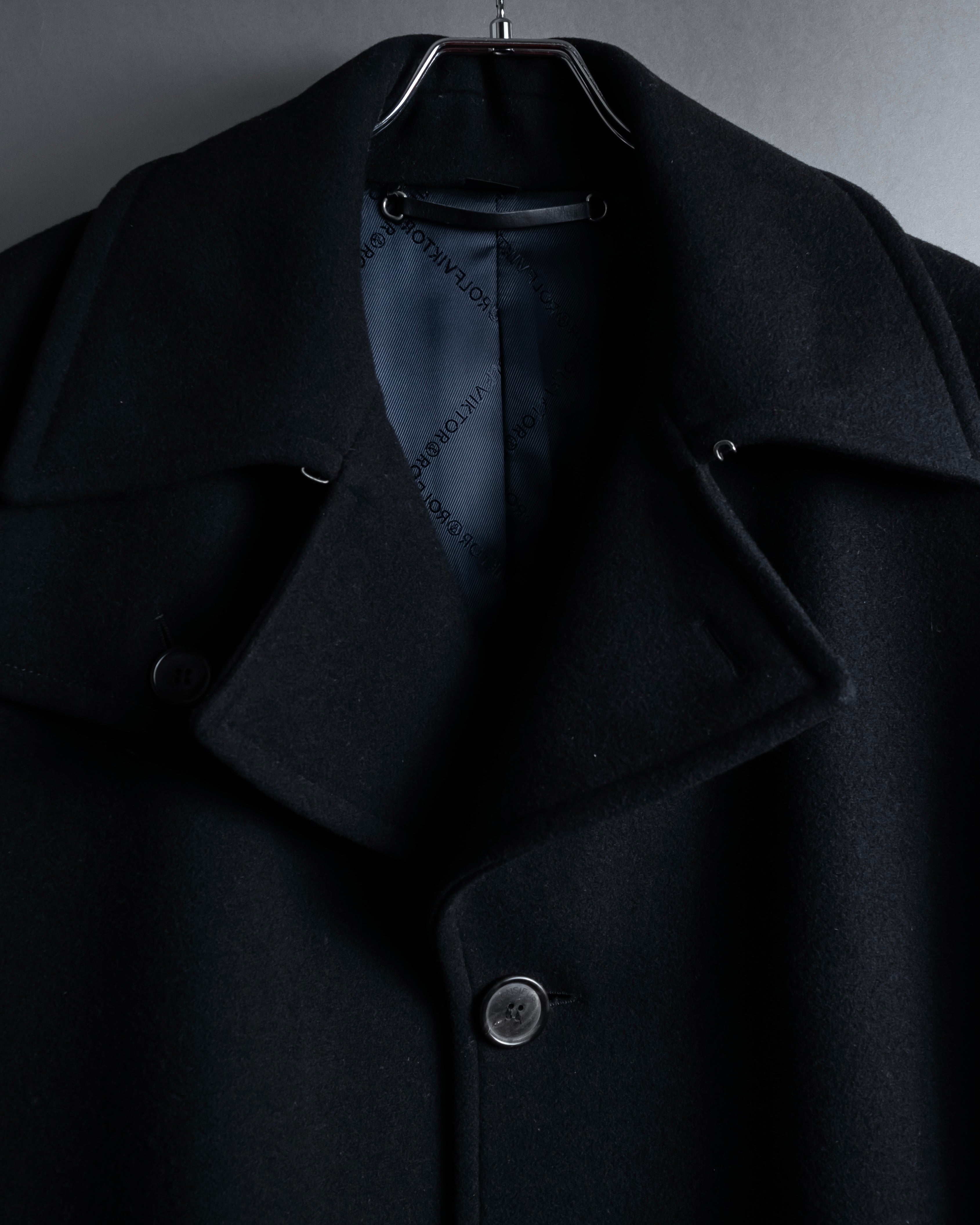 "VIKTOR&ROLF" Sculptural lapel melton coat