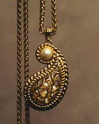"Christian Dior" 80's-90's Ornate pendant necklace