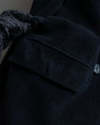 "Max Mara"
 Swakara fer collar oversized wrap style chester coat