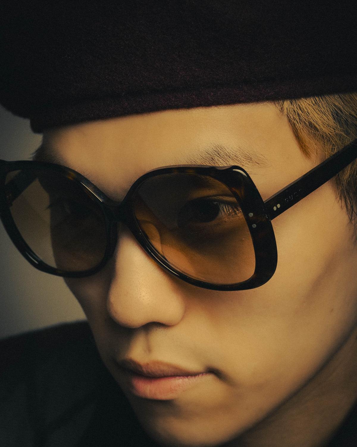 "GUCCI" 10's Retro oversized butterfly sunglasses