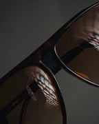 "Polo Ralph Lauren" 85’s-95’s Tortoiseshell aviator logo temples sunglasses