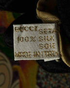 "GUCCI" Baroque painting pattern silk scarf