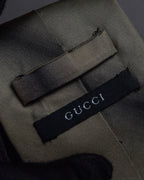 "GUCCI" Gradient dyed gradation silk necktie