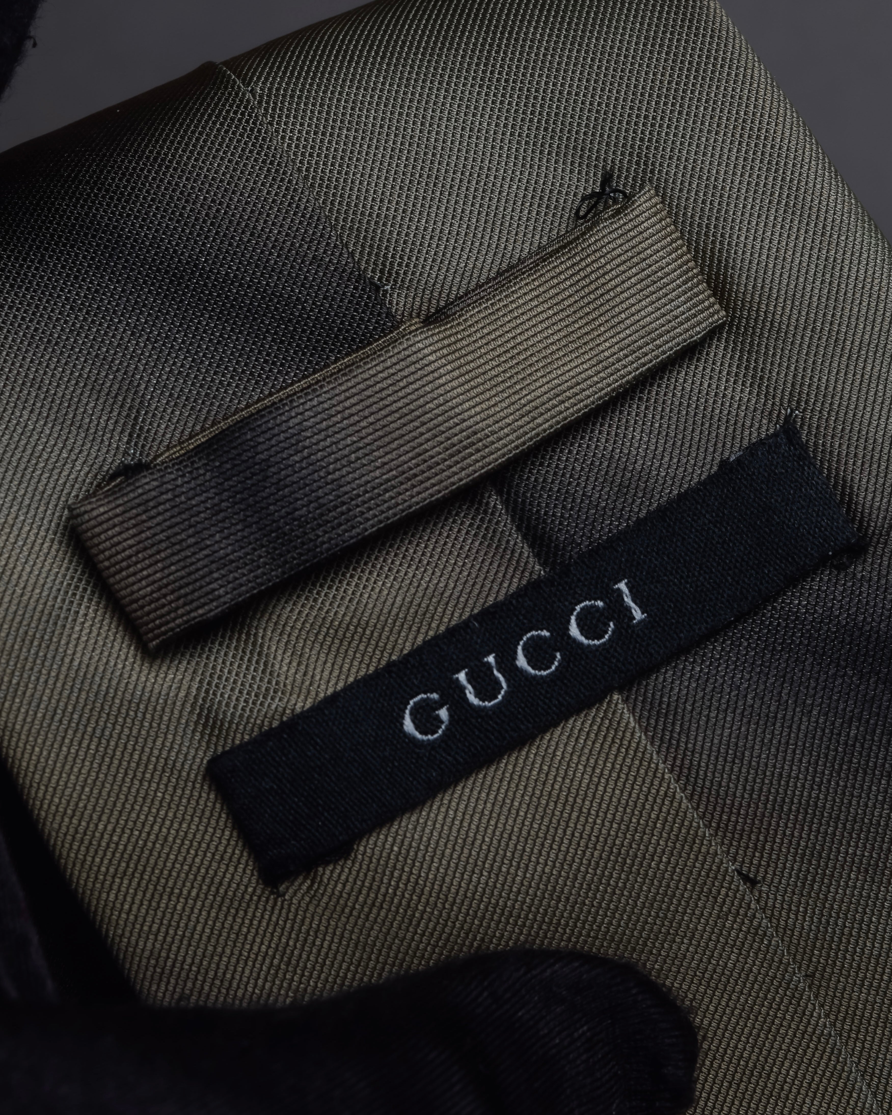 "GUCCI" Gradient dyed gradation silk necktie