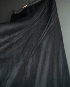 "JUNYA WATANABE COMME des GARÇONS" 00's Glossy raw hem flared long skirt