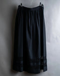 "tricot COMME des GARCONS" Lace design at hem flare skirt