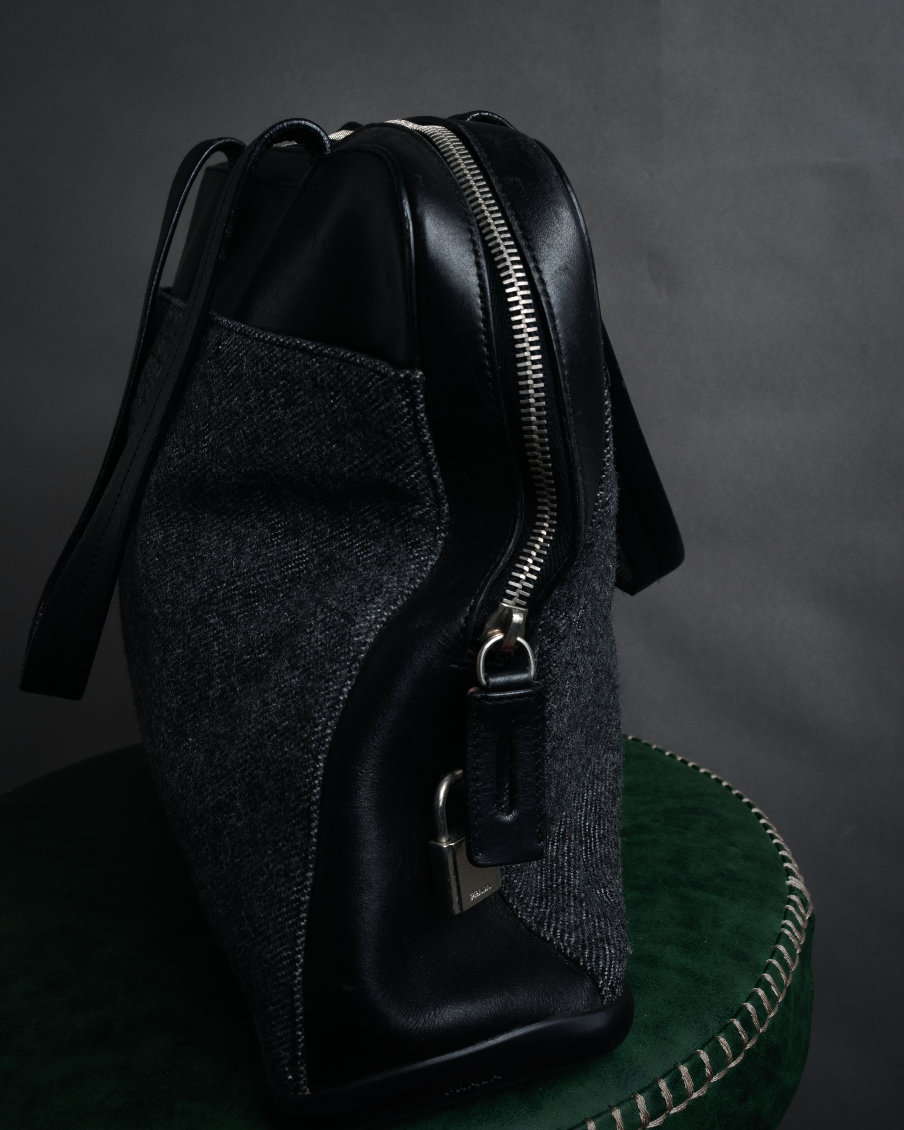 “PRADA” 1998-2003 Felt and gomma duffle bag