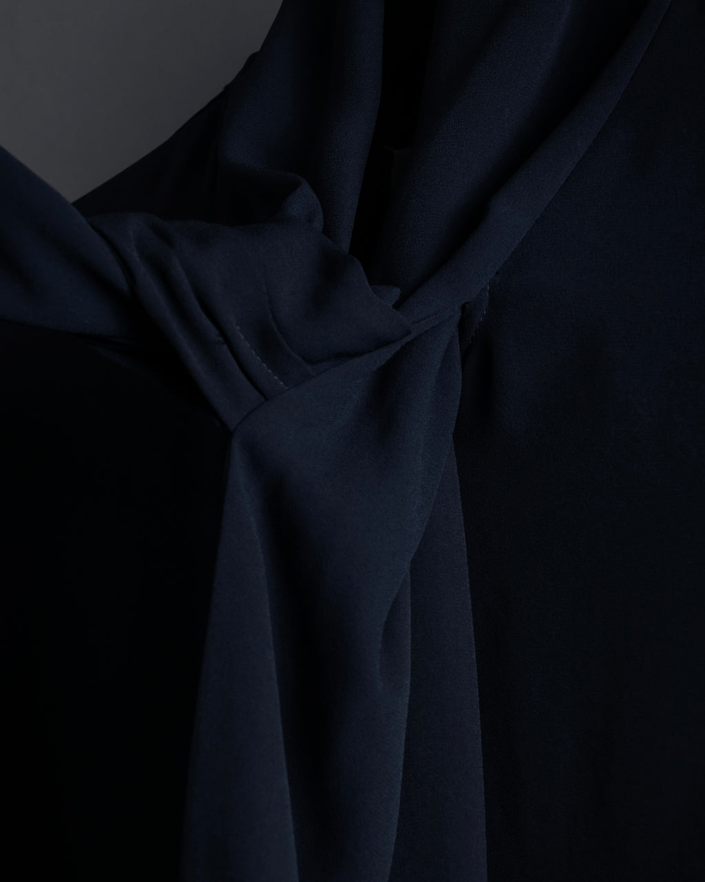 "Maison Margiela" 16SS Bow tie draping shirt