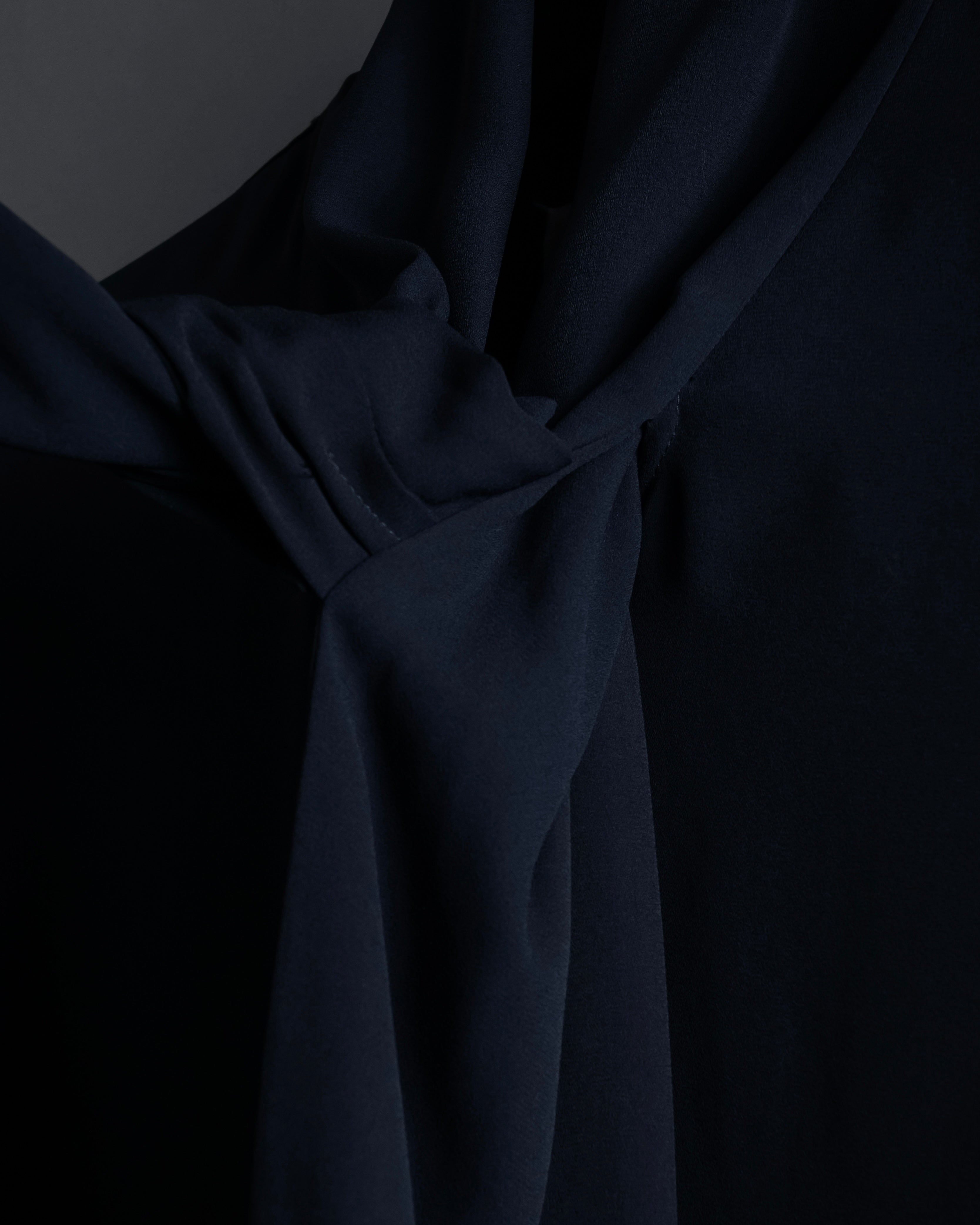 "Maison Margiela" 16SS Bow tie draping shirt