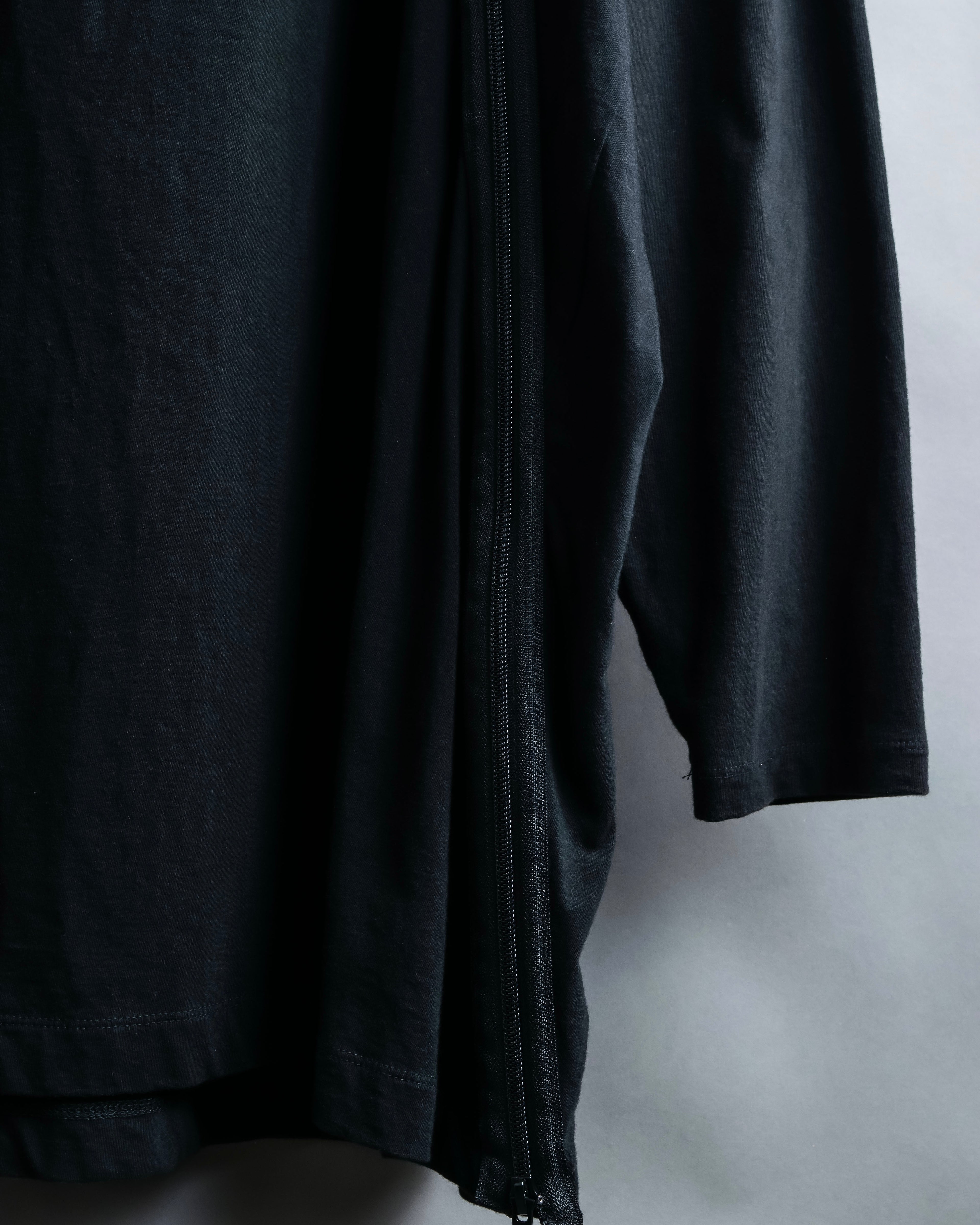 "Ground Y" Double zip design long tops