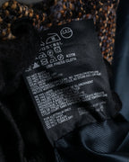 "PRADA" Multicolor mixed tweed short jacket