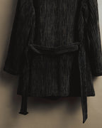 "Christian Dior" 80's-90's Classically tailored belted double-breasted coat