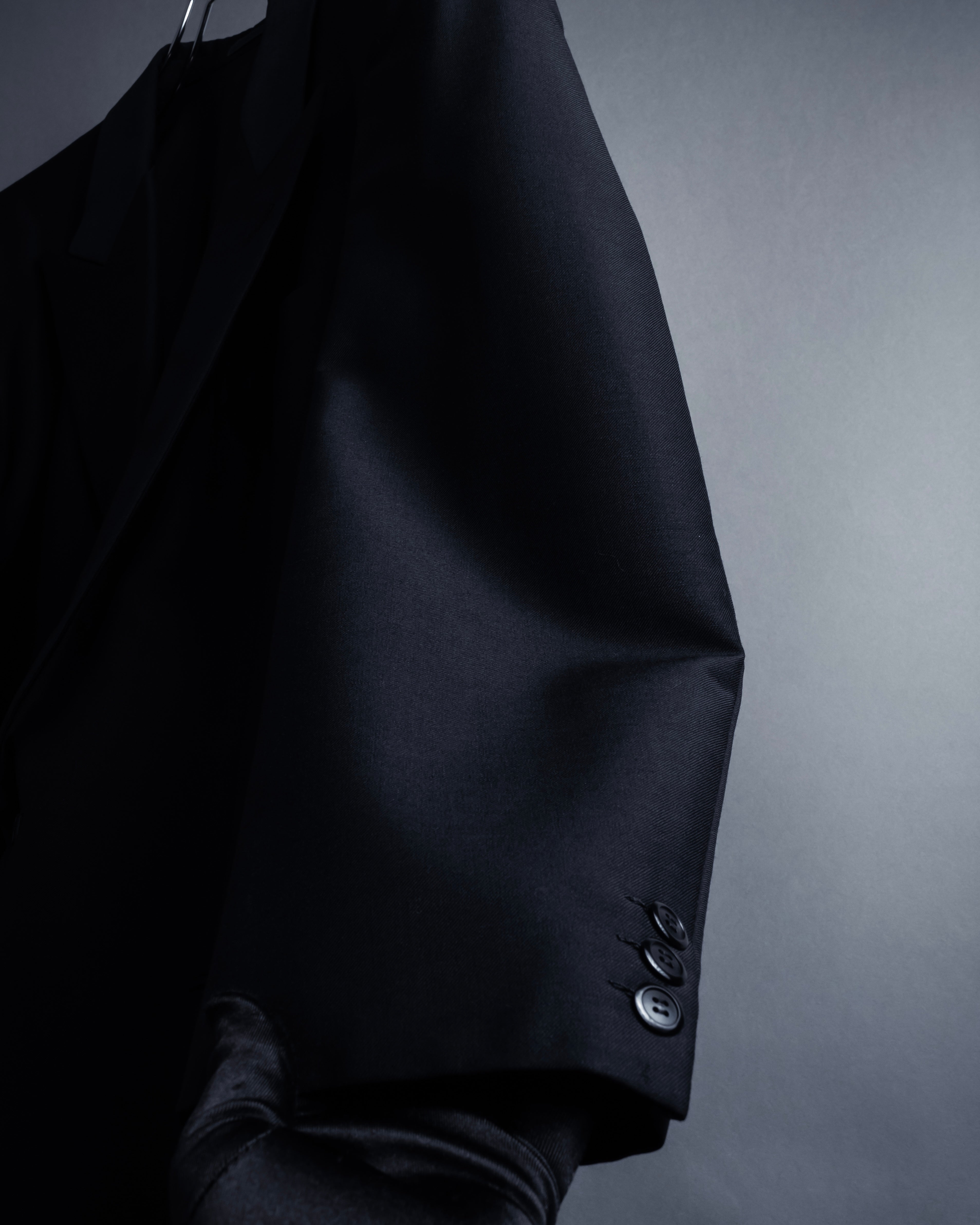 "YVES SAINT LAURENT" Strongly tailored shaped wool set up