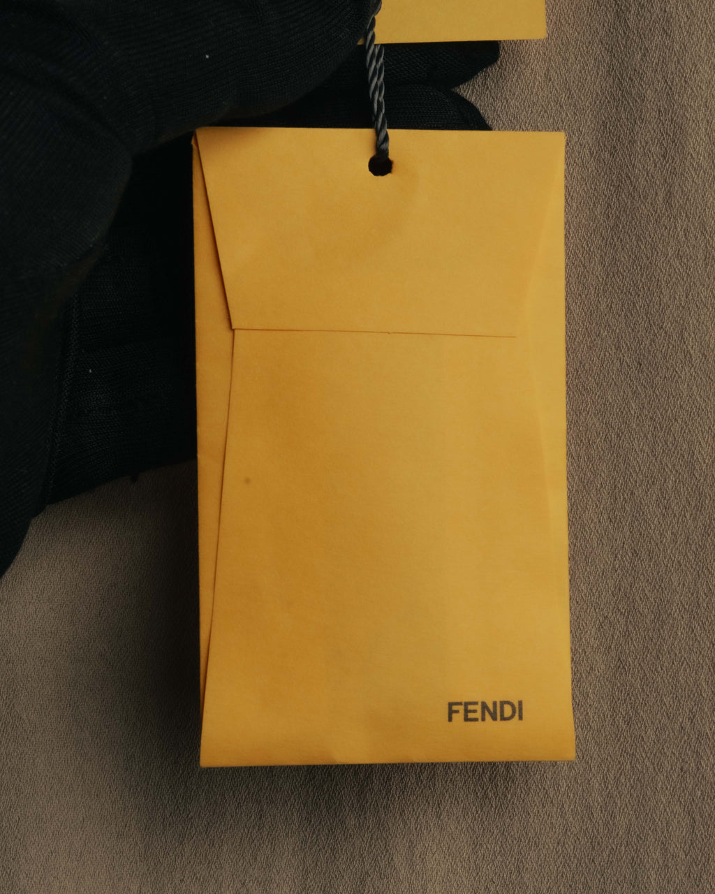"FENDI" 00's-10's Draped wool blend dress