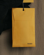 "FENDI" 00's-10's Draped wool blend dress