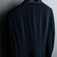 "Karl Lagerfeld" Front ribbon design separate fabric switching long tailored jacket