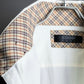 "COOGI" Double collar distinctive buttons relaxed shirt