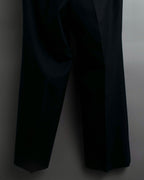 "YVES SAINT LAURENT" 00's shadow stripe pattern beautiful tailoring set up