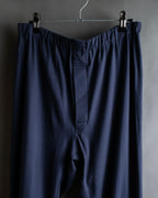 "CELINE" Piping design blue pajama set up