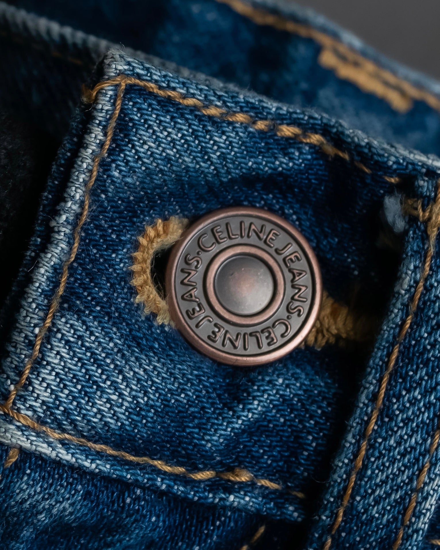 "CELINE" Stonewash design straight denim