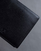 "LOEWE" Logo engraved bi-fold leather wallet